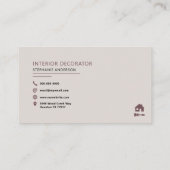 インテリア装飾体 名刺 (裏面)