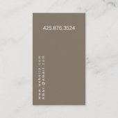 インテリア設計者  名刺 (裏面)