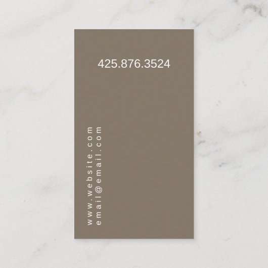 インテリア設計者  名刺 (裏面)