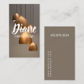 インテリア設計者  名刺 (正面/裏面)