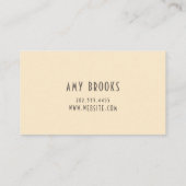 インテリア設計者 名刺 (裏面)