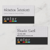 インテリア設計者 名刺 (正面/裏面)