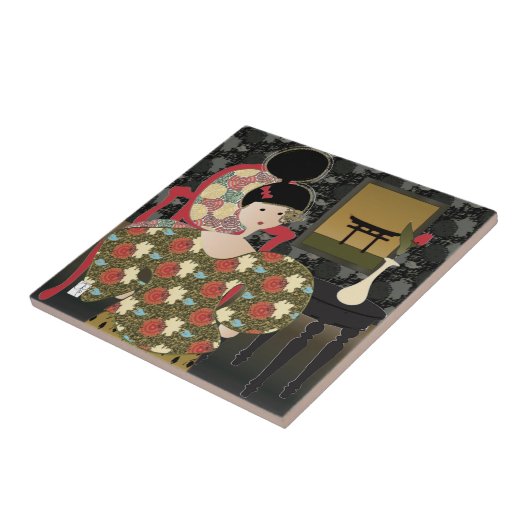 インテリア赤椅子タイル タイル (側面)