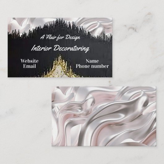 インテリア飾の名刺 名刺 (正面/裏面)