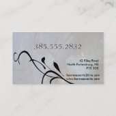 インテリア飾の岩の質感名刺 名刺 (裏面)