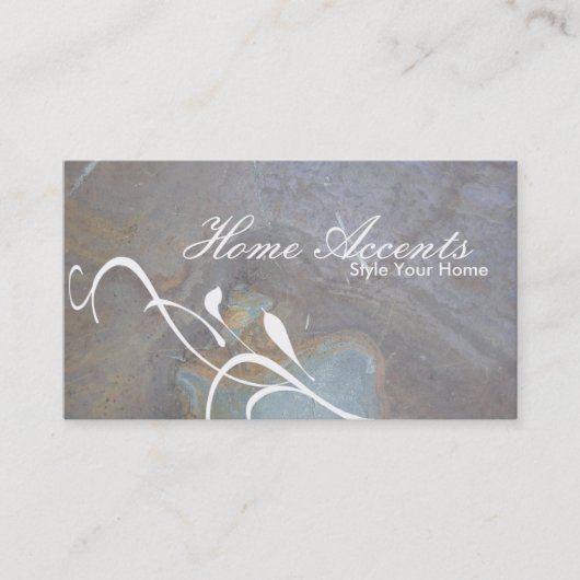 インテリア飾の岩の質感名刺 名刺 (正面)