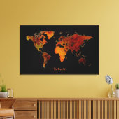 インテリア飾ズニューワールドマップアートプリント キャンバスプリント (インサイチュ (リビング))