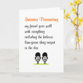 インテリア飾,友おもしろい人の詩 カード (黄色い花)