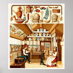 インテリア・オブ・スウェーデンハウス(家具・調理器具) ポスター