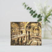 インテリア・オブ・セントマークズ、ヴェネツィア、イタリアヴィンテージ写真 ポストカード (スタンド正面)