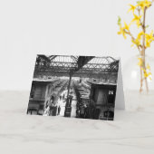 インテリア・オブ・チャーリング・クロス・ステーション カード (黄色い花)