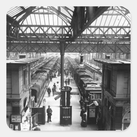 インテリア・オブ・チャーリング・クロス・ステーション，ロンドン スクエアシール (正面)