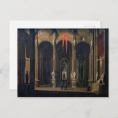 インテリア・オブ・ナポリフランスの教会バロ絵を描ーク ポストカード (正面/裏面)