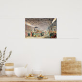 インテリア・オブ・レ・ハレス, 1835 ポスター (キッチン)