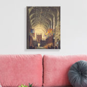 インテリア・セント・ジョージ・チャペル、ウィンザー・キャッスルf キャンバスプリント (インサイチュ (リビング))