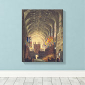 インテリア・セント・ジョージ・チャペル、ウィンザー・キャッスルf キャンバスプリント (インサイチュ (ウッドフロア))