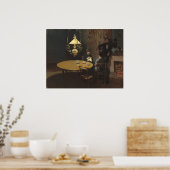 インテリア、ディナー後 – クロードモネファインアート ポスター (キッチン)