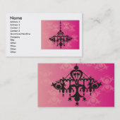 インテリア・デザイナーかブティックの名刺 名刺 (正面/裏面)