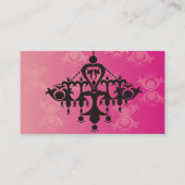 インテリア・デザイナーかブティックの名刺 名刺 (裏面)