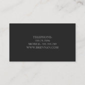 インテリア・デザイナーのクラシックで白い椅子の居間 名刺 (裏面)