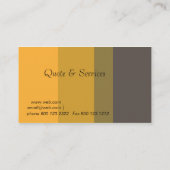 インテリア・デザイナーのスタイリストの金色 名刺 (裏面)