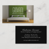 インテリア・デザイナーのテンプレートの名刺 名刺 (正面/裏面)