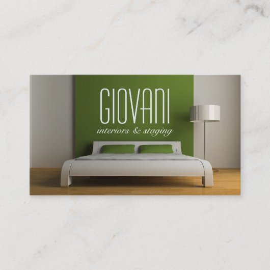 インテリア・デザイナーのテンプレートの名刺 名刺 (正面)