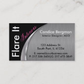 インテリア・デザイナーのデザインのコンサルタント 名刺 (裏面)