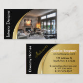 インテリア・デザイナーのデザインのコンサルタント 名刺 (正面/裏面)