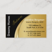 インテリア・デザイナーのデザインのコンサルタント 名刺 (裏面)