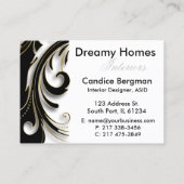 インテリア・デザイナーのデザインのコンサルタント 名刺 (裏面)