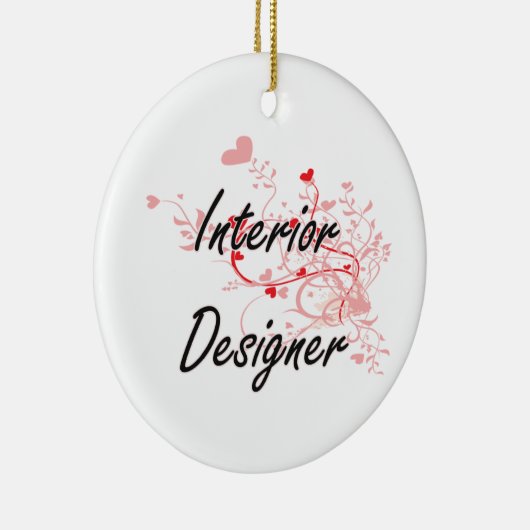 インテリア・デザイナーのハートとの芸術的な仕事デザイン セラミックオーナメント (右)