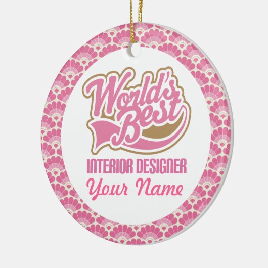 インテリア・デザイナーのパーソナライズなギフトのオーナメント セラミックオーナメント (左)