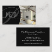 インテリア・デザイナーの名刺 名刺 (正面/裏面)