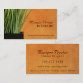 インテリア・デザイナーの名刺 名刺 (正面/裏面)