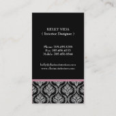 インテリア・デザイナーの名刺 名刺 (裏面)