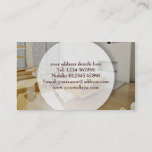 インテリア・デザイナーの名刺 名刺 (裏面)