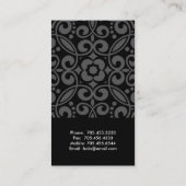 インテリア・デザイナーの名刺 名刺 (裏面)