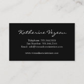 インテリア・デザイナーの名刺 名刺 (裏面)