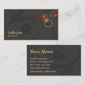 インテリア・デザイナーの名刺 名刺 (正面/裏面)