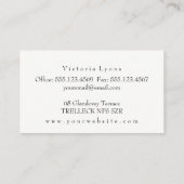 インテリア・デザイナーの名刺 名刺 (裏面)