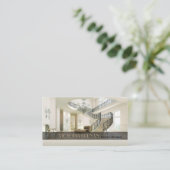 インテリア・デザイナーの家具の居間の装飾 名刺 (スタンド正面)