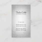 インテリア・デザイナーの家装飾者の名刺 名刺 (裏面)