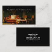 インテリア・デザイナーの専門の家具の装飾者 名刺 (正面/裏面)