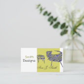 インテリア・デザイナーの装飾の緑の昇進のモダン 名刺 (スタンド正面)