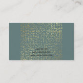 インテリア・デザイナーの装飾者の家具のスタイリスト 名刺 (裏面)