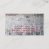 インテリア・デザイナーの赤い椅子部屋の装飾の生きている家 名刺 (裏面)