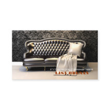 インテリア・デザイナーの黒のソファーのモダンなLeathern黒