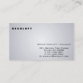 インテリア・デザイナー-名刺 名刺 (裏面)