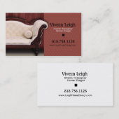 インテリア・デザイナー、家の経験豊かな人 名刺 (正面/裏面)